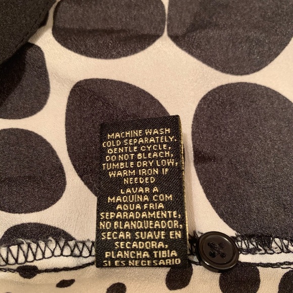 Milano Black & White Polka Dot Top - Picture 6 of 6